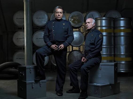 Edward James Olmos, Michael Hogan - Battlestar Galactica - Promo