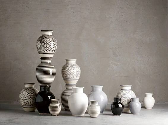 Keramická váza Morocco Grey