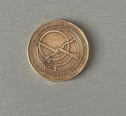 20Kč mince rok 2000 - Numismatika