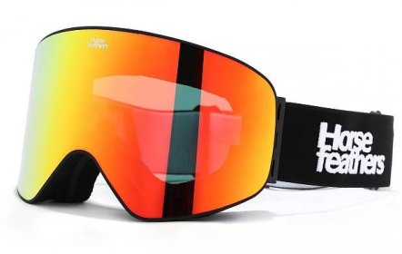 Horsefeathers snowboardové brýle Edmond - black/mirror red