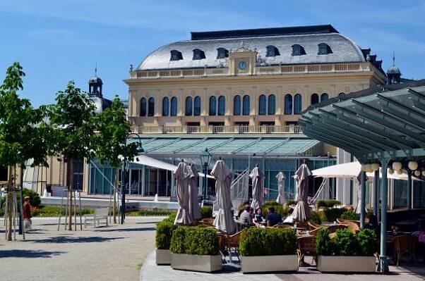 rakousko, baden bei wien, spa resort - baden baden - stock snímky, obrázky a fotky