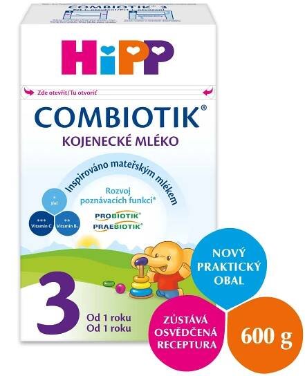 Hipp 3 JUNIOR Combiotik mléko 12M 600 g