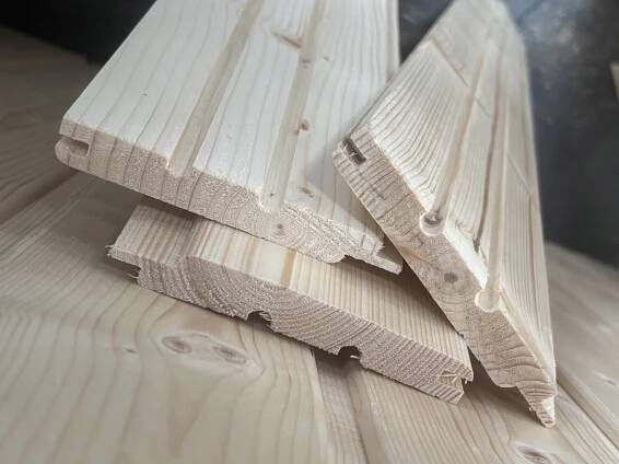 Boazeria deska 16x121 mm 75 cm Materiál přírodní dřevo