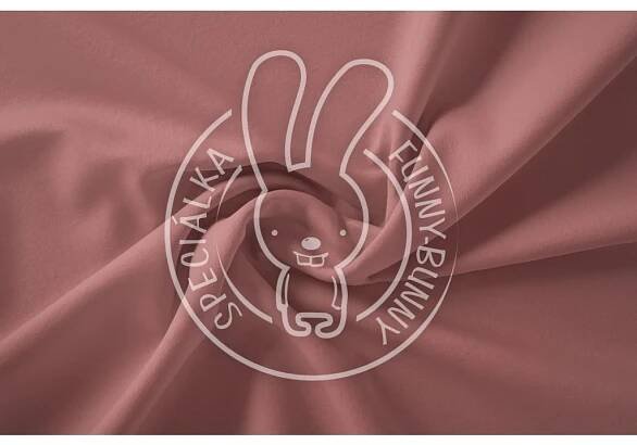 Teplákovina MAUVE - FUNNY-BUNNY látky