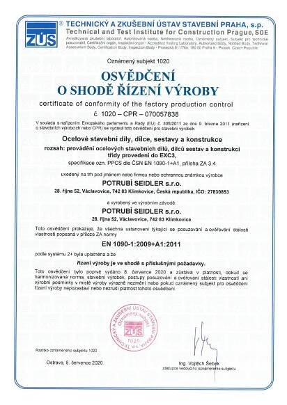 Certifikát 7
