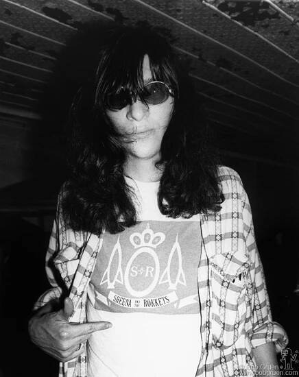 Joey Ramone of the Ramones during the New Music Seminar in NYC. July 1989. Image #: NMS789_6-13a_1989 © Bob Gruen
