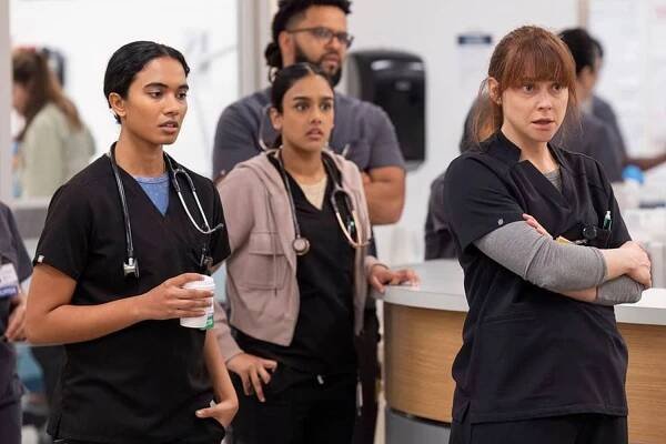 Supriya Ganesh, Shabana Azeez, Brandon Mendez Homer, and Fiona Dourif on 'The Pitt'