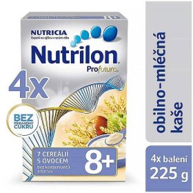 NUTRILON Profutura Mléčná kaše se 7 cereáliemi a ovocem 4 x 225 g - srovnání cen | Leano.cz
