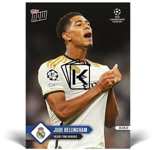 Fotbalová kartička 2023-24 Topps Now UCL 021 Jude Bellingham Real Madrid CF /1028