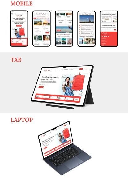 Travel trip travel agency flight UI/UX Website Design Website Web Design  Responsive Design responsive website