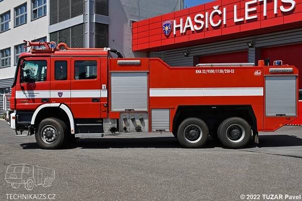 VHJ letiště Pardubice - KHA - MB Actros 3354 - TECHNIKAIZS.cz