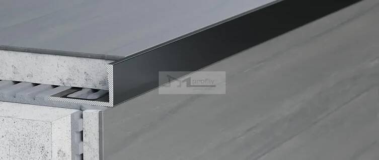 Lišta Havos profil L 10 mm 2,5 m hliník komaxit antracit
