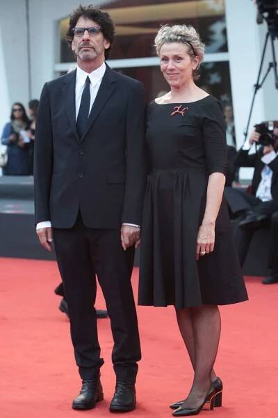 Joel Coen and Frances McDormand attend the premiere of "Olive Kitteridge" at the 71st International Venice Film Festival on September 1, 2014.