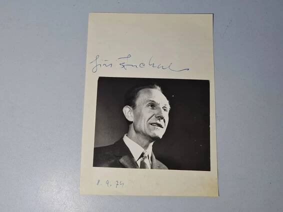 JIŘÍ ŠTUCHAL + OTA SKLENČKA - ORIGINÁLNÍ AUTOGRAM - PODPIS + FOTO - Ostatní sběratelské předměty