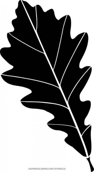 Šablona z Oak Leaf | Vystřihovánky pro děti k vytisknutí zdarma