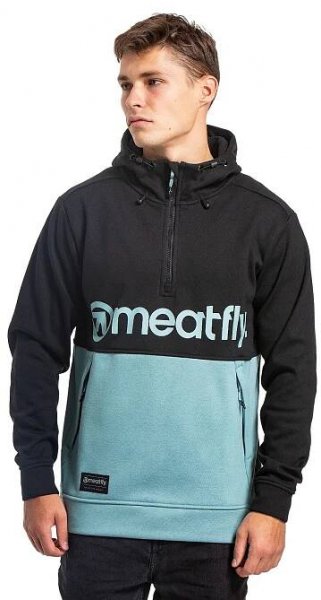 Meatfly mikina Tason black /Dusty mint černá - Heureka.cz