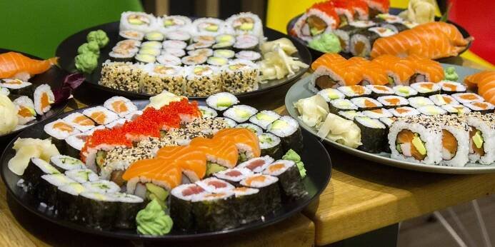 Sushi sety v bistru v brněnském OC Globus