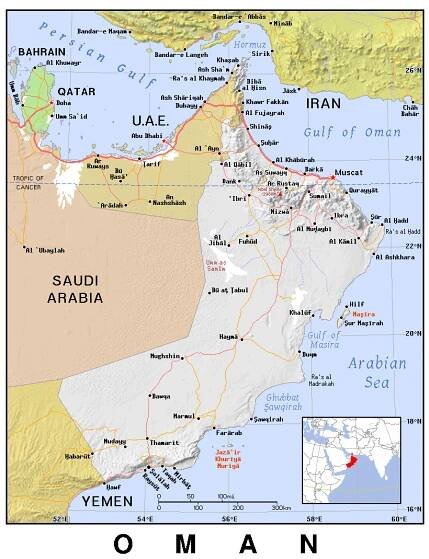Maps of Oman | Detailed map of Oman in English | Tourist map of Oman | Road map of Oman | Political, Administrative, Relief