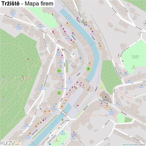 Tržiště - mapy | Kurzy.cz