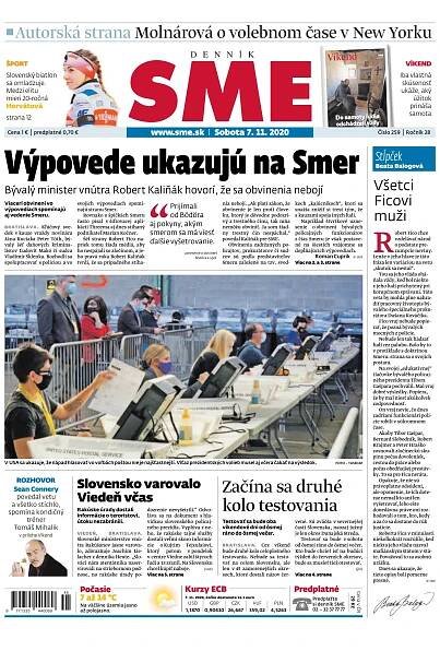 Časopis SME 7/11/2020