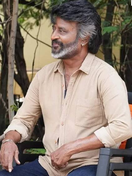 Not one, but two! Rajinikanth’s signature seating style on set