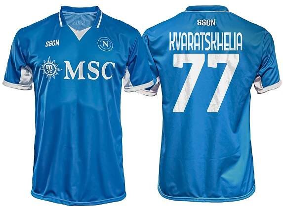 SSC Neapol Khvicha KVARATSKHELIA dres detský (2024-2025) domáci - oficiálna replika