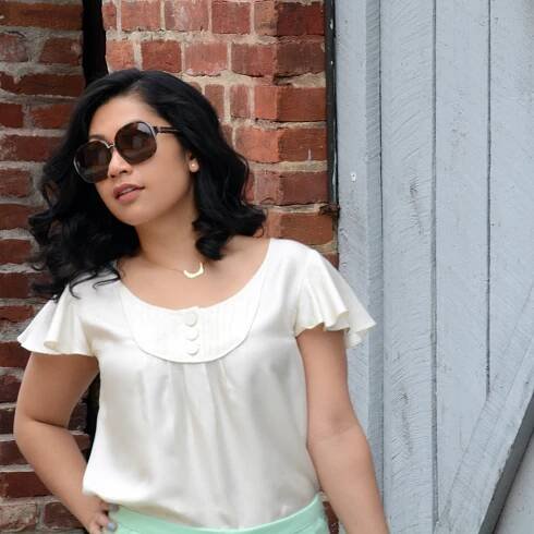 J.Crew Pleated short in cotton piqué
