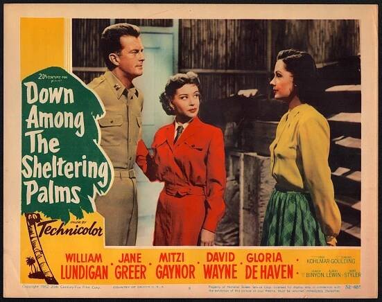 William Lundigan, Gloria DeHaven, Jane Greer - Down Among the Sheltering Palms - Fotosky