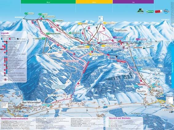 Tauplitz Průvodce po středisku, mapa lokací & Tauplitz ubytovaní
