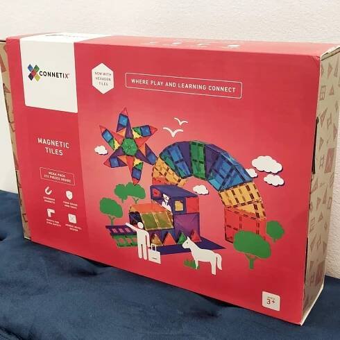Connetix Tiles magnetická stavebnice - 212 dílků