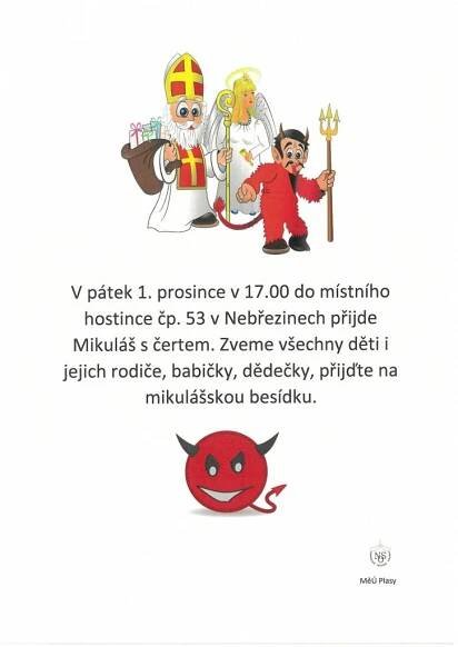 Mikuláš a čert  v Nebřezinech
