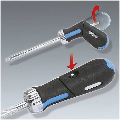 1/4'' revolverový ráčnový šroubovák na bity – KS Tools délka 260 mm