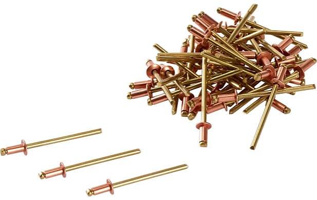LUX Měděný trhací nýt 3 mm x 8 mm Comfort, 50 ks