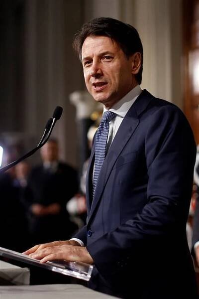 Nový italský premiér Giuseppe Conte.