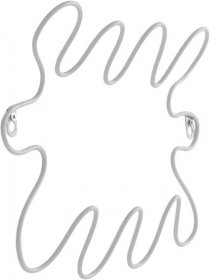 CURVY knaggrekke 40 cm - Hvit - Møbler | Jotex