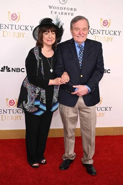 LOUISVILLE, KENTUCKY - MAY 06: (L-R) Teresa Modnick and Jerry Mathers atten Kentucky Derby 149 at Churchill Downs on May 06, 2023 in Louisville, Kentucky. (Photo by Daniel Boczarski/Getty Images for Churchill Downs)