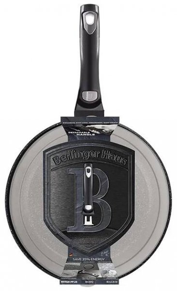 BerlingerHaus Pánev s odnímatelnou rukojetí Carbon PRO Line 28 cm