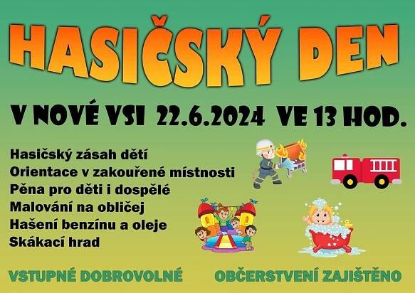 Hasičský den - Nová ves - TřebíčLive.cz - Akce v Třebíči a okolí