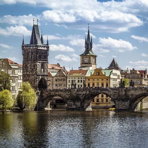 Praha, Karlův most (Karlův most) — Stock obrázek