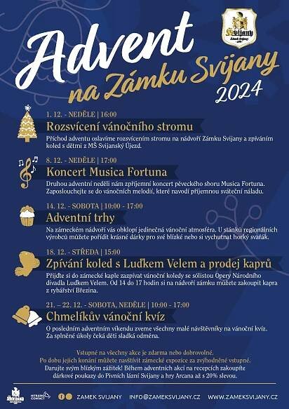 Advent na Zámku Svijany 2024 – Obec Svijany