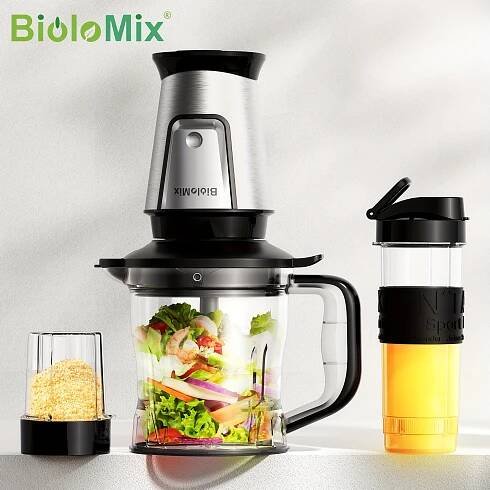 * 700W * Blender - 3-in-1 Smoothie Maker, Food Processor & Grinder