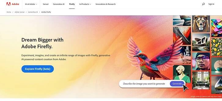 Adobe Firefly AI design tools