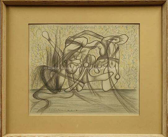 František Janoušek - Surrealistická kompozice - Aukční Galerie Platýz