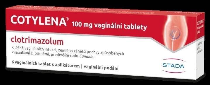 COTYLENA 100MG VAG TBL NOB 6