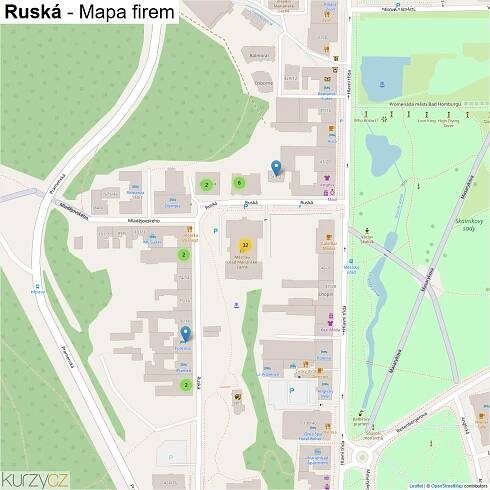 Ruská - mapy | Kurzy.cz