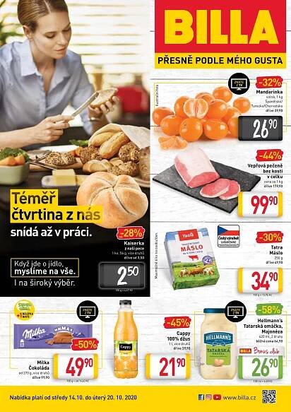 BILLA.cz - Malý leták 14. 10. - 20. 10. 2020 - Strana 1