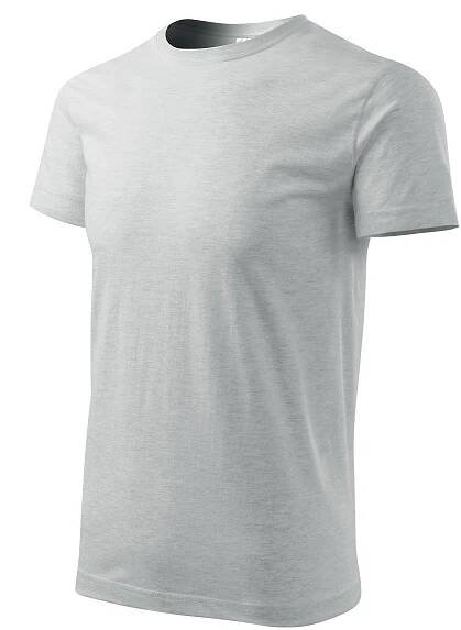 MALFINI® Pánské tričko Basic 129 - světle šedý melír z kolekce MALFINI