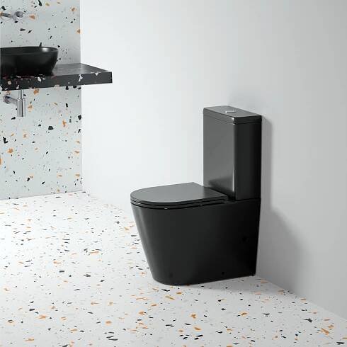 New Black toilet