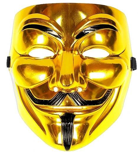 Anonymous maska Vendeta zlatá
