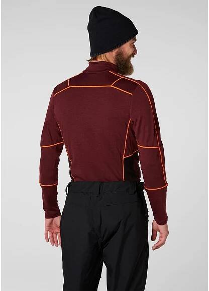 Helly Hansen Lifa Merino Max 1/2 Z Port/Tria pánské - PandaOutdoor.cz